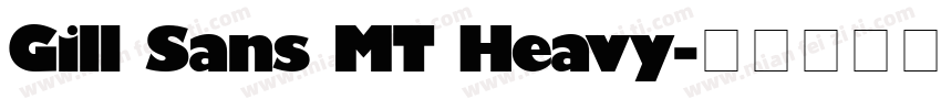 Gill Sans MT Heavy字体转换